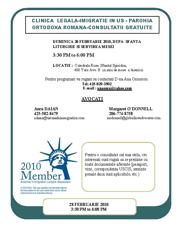 Anunt consultatii legale gratuite